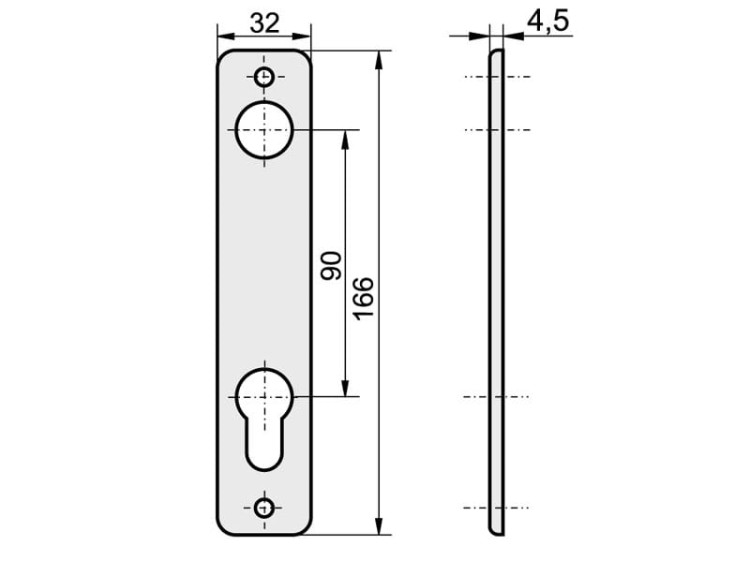 Szyld Metalowy   do Zamka KASTEL 90/32x166