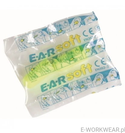 Wkładki, zatyczki douszne przeciwhałasowe 3M EARsoft Yellow Neons 2 szt