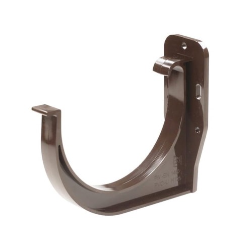 Uchwyt Rynnowy  PCV Doczołowy Uniwersalny 100 mm  Brązowy - RAL 8017