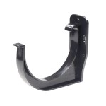 Uchwyt Rynnowy  PCV Doczołowy Uniwersalny 125mm Grafit Antracyt - RAL 7016