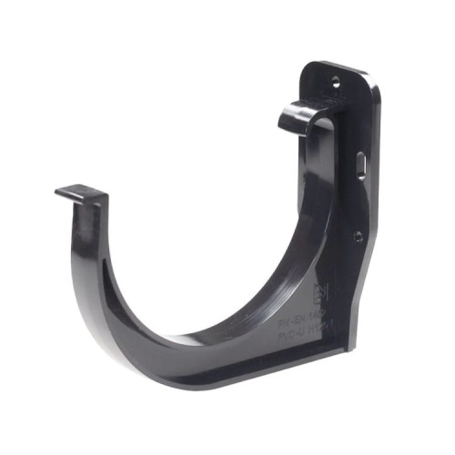 Uchwyt Rynnowy  PCV Doczołowy Uniwersalny 125mm Grafit Antracyt - RAL 7016