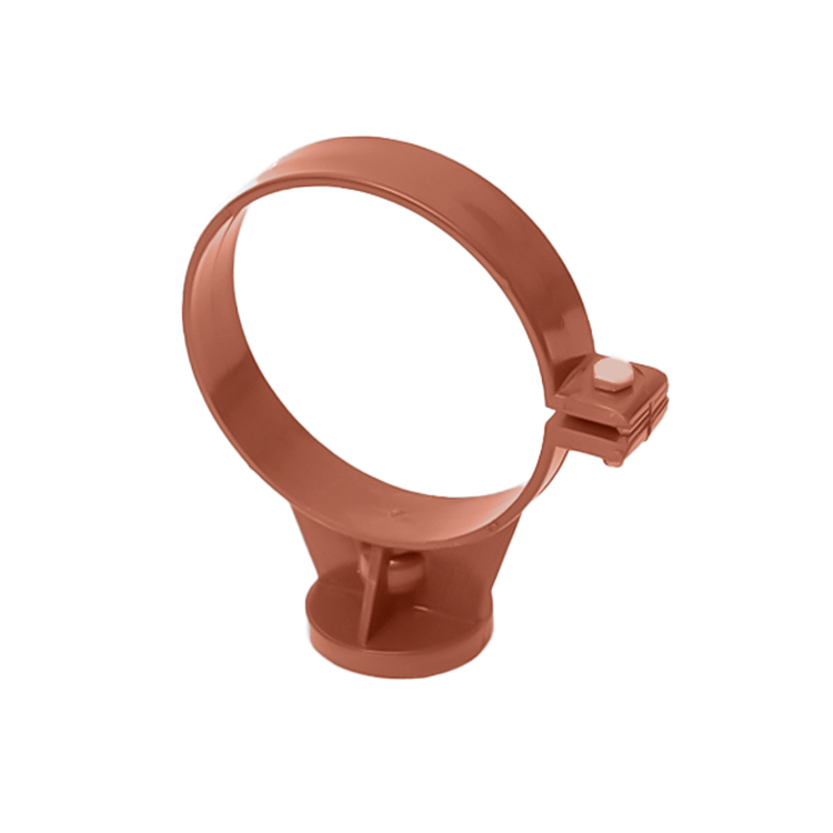 Obejma Rury Spustowej Uchwyt PCV 75mm Ceglasty - RAL 8004