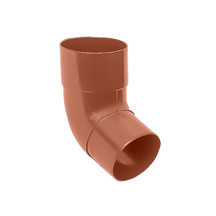 Kolano - Wylewka PCV 100 mm kąt 67,5 '  Ceglasty - RAL 8004